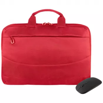 Tucano BUBIDEAWMR Idea 15,6 inch piros laptoptáska vezeték nélküli egérrel