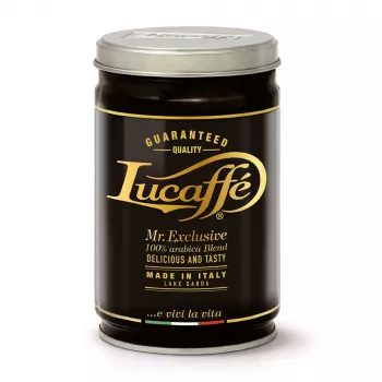 Lucaffe Mr. Exclusive 100% arabica őrölt kávé 250 g fémdoboz