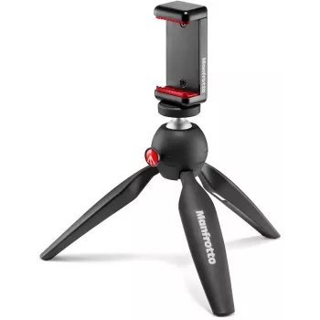 Manfrotto PIXI Smart Mini Tripod with Phone Clamp - Black
