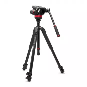 Manfrotto 055 Video Alu fekete 502AH fejjel