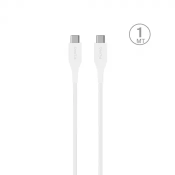 PURO ELEKTRIK kábel Puro Plain USB-C - USB-C 2A 1m - fehér