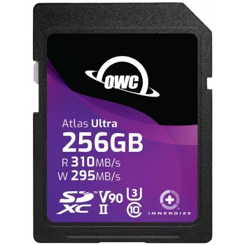 OWC Atlas Ultra 256GB SDXC UHS-II V90 memóriakártya - 300 MB/s olvasás, 250 MB/s írás