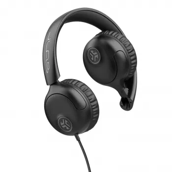 JLab Studio 2 vezetékes on-ear fejhallgató mikrofonnal, fekete