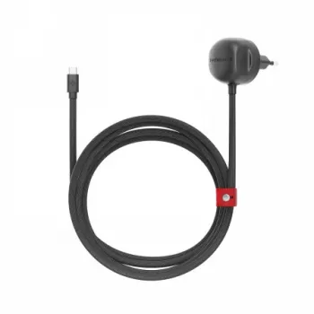 Twelve South PowerCord EU 30W USB-C fali töltő 3 m-es fonott kábellel (pala)