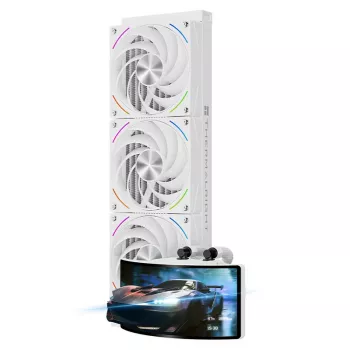 Thermalright Rainbow Vision 360 Turbo ARGB fehér 360mm egybeépített folyadékhűtéses CPU-hűtő