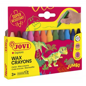 Jovi Jumbo zsírkréta, vegyes színek, 12 darabos csomag