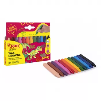 Jovi Jumbo zsírkréta, vegyes színek, 12 darabos csomag