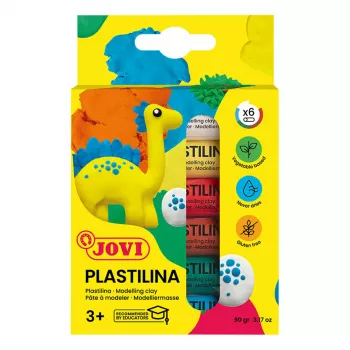 JOVI Plastilina gyurma kevert 6 szín egyenként 15g összesen 90g