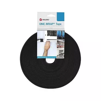 VELCRO One Wrap szalag 25m 25mm fekete VEL-OW64153