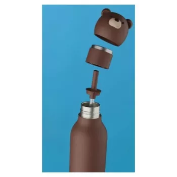 Asobu Bestie Brown Bear 460 ml gyerek hőszigetelt palack