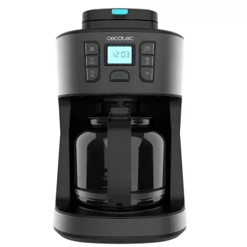 Cecotec Coffee 66 Grind & Drop szűrőkávéfőző kúpos őrlőművel, 1,2 l, 900 W, fekete
