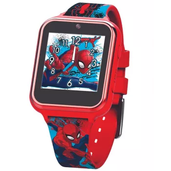 KIDS Spider-Man elektronikus LCD-s gyerekóra játékokkal és kamerával SPD4588J