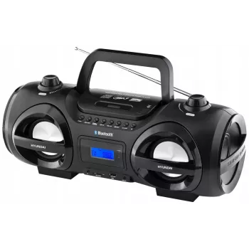 Hyundai TRC985BT hordozható CD-boombox Bluetooth-szal, FM/AM rádióval, MP3/USB-lejátszással, fekete