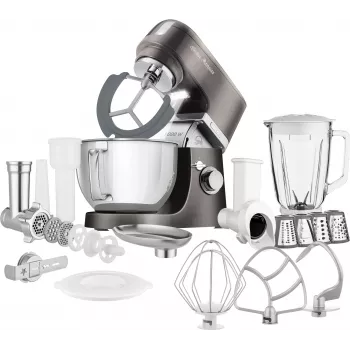 SENCOR STM 6378BK álló turmixgép 1000 W, 4,5 L rozsdamentes acél tál, planetáris keverőmű, fekete