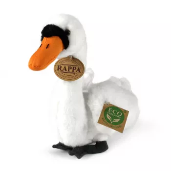 Rappa Eco-Friendly Realistic plüss hattyú 20 cm, fehér