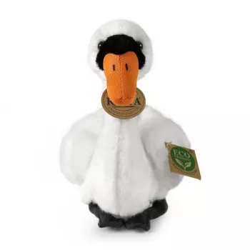 Rappa Eco-Friendly Realistic plüss hattyú 20 cm, fehér