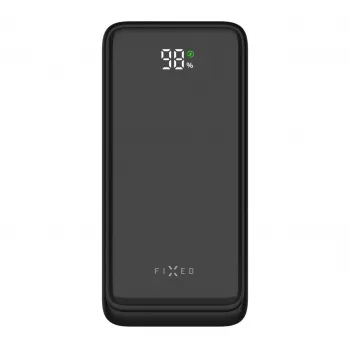 Fixed Zen2 20 powerbank, 20000 mAh, PD 20 W, LCD-kijelző, fekete