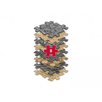 Muffik ortopéd szenzoros matrac készlet 8-in-1 natural 8 puzzle darab MFK-065