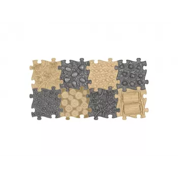Muffik ortopéd szenzoros matrac készlet 8-in-1 natural 8 puzzle darab MFK-065