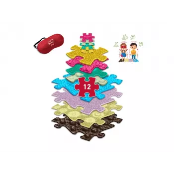 Muffik ortopéd szenzoros matrac készlet 13-in-1 taktikai játék puzzle MFK-070