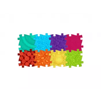 Muffik ortopéd szenzoros szőnyeg szett 8 az 1-ben szivárvány 8 puzzle szőnyeg szenzoros Muffik / Rainbow / MFK-079