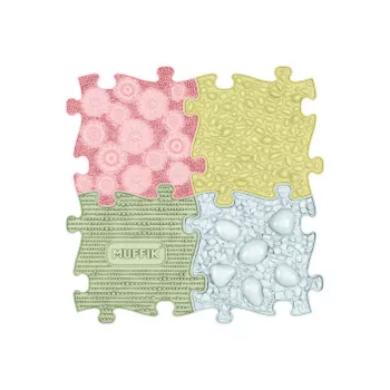 Muffik ortopéd szenzoros szőnyeg készlet 4-in-1 közepes 4 puzzle szenzoros szőnyeg MFK-094