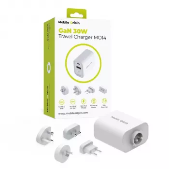 Mobile Origin 30W utazó töltő MO14 EU/USA/UK/AUS
