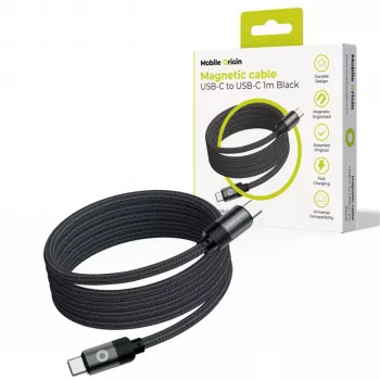 Mobile Origin mágneses kábel USB-C - USB-C fekete 1m