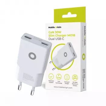 Mobile Origin 30W Slim töltő TÜV MO18 Dual USB-C