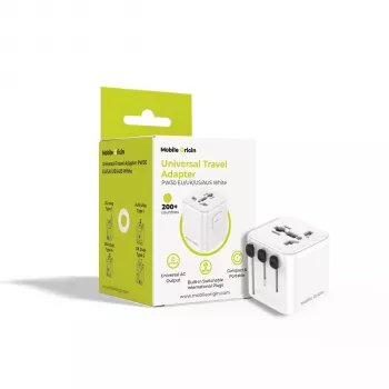 Mobile Origin utazó adapter PW30 EU/UK/US/AUS, fehér
