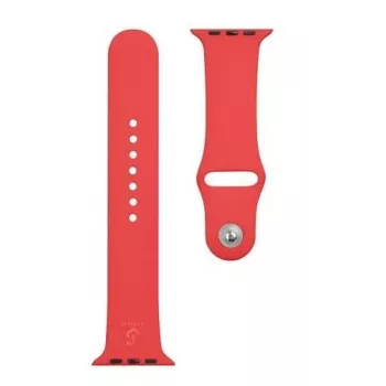 Taktikus Apple szilikon szíj Watch 1/2/3/4/5/6/7/SE 42/44/45mm piros