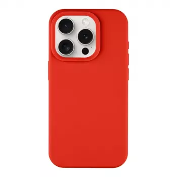Tactical Velvet Smoothie hátlap iPhone 15 Pro készülékhez – chilipiros