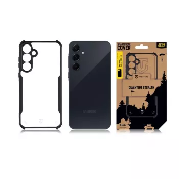 Tactical Back Cover Quantum Stealth hátlap Galaxy A55 5G – átlátszó/fekete