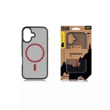 Tactical MagForce Hyperstealth 2.0 hátlap iPhone 16-hoz, fekete/piros
