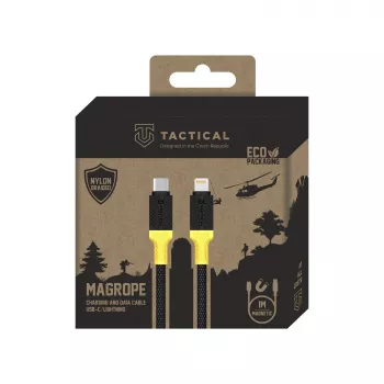 Tactical MagRope USB-C/Lightning kábel, fekete/sárga – digitális/adat