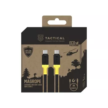 Tactical MagRope USB-C - USB-C kábel 1,2 m fekete/sárga