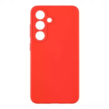 Tactical Velvet Smoothie hátlap Samsung Galaxy S25-höz – Chilli Red