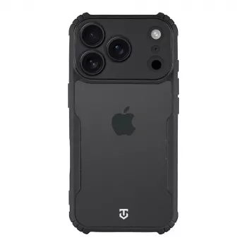 Tactical Quantum Stealth hátlap iPhone 17 Pro átlátszó/fekete