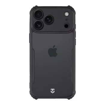 Tactical Quantum Stealth hátlap Apple iPhone 17 Pro Max átlátszó/fekete