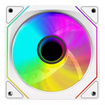 Rampage 120 mm 1800RPM Infinite Loop ARGB fehér PWM házventilátor