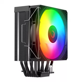 Rampage Octagon C70 CPU-hűtő LGA1700/AM5 LCD ventilátor Infinity 120mm ARGB fekete