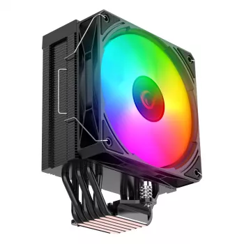 Rampage Octagon C70 CPU-hűtő LGA1700/AM5 LCD ventilátor Infinity 120mm ARGB fekete