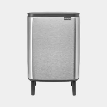 Brabantia BO szemetes HI 12 L matt acél ujjlenyomatmentes