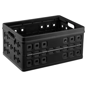 Helit Square összecsukható doboz H6180295 46L összecsukható tárolódoboz szürke/fekete