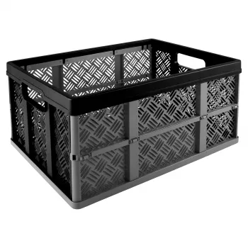 Helit Basic összecsukható doboz H6180495 32L összecsukható tárolódoboz fekete/szürke
