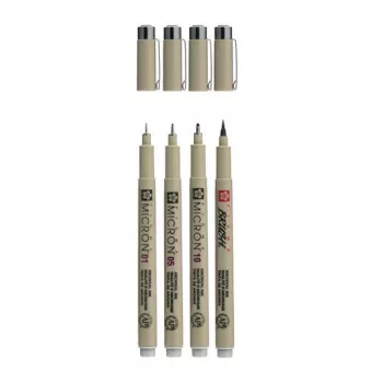 Sakura Pigma Micron fineliner tollkészlet cool gray 4 részes