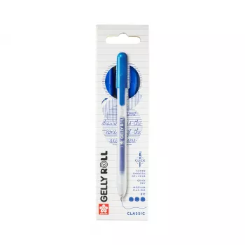 Sakura Gelly Roll Retractable Classic gél toll, átlátszó, 0,4 mm, kék tinta