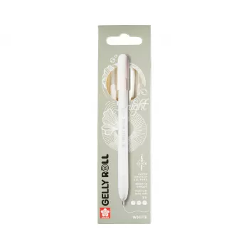 Sakura Gelly Roll Retractable Classic gél toll, átlátszó, 0,45 mm, fehér tinta