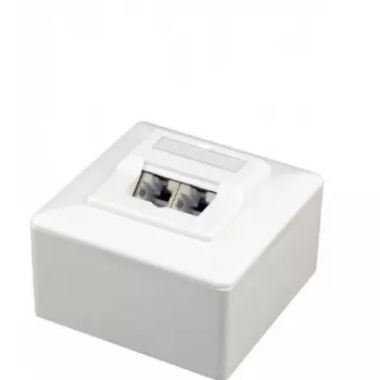 Gembird Cablexpert MWS-2S6-01 dugalj RJ45 Cat.6 süllyesztett fedéllel fehér
