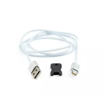 Gembird mágneses Apple Lightning USB kábel 1 m ezüst